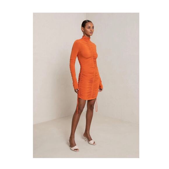 A.L.C. $450 Nolan Ruched Mini Dress - Picture 4 of 12
